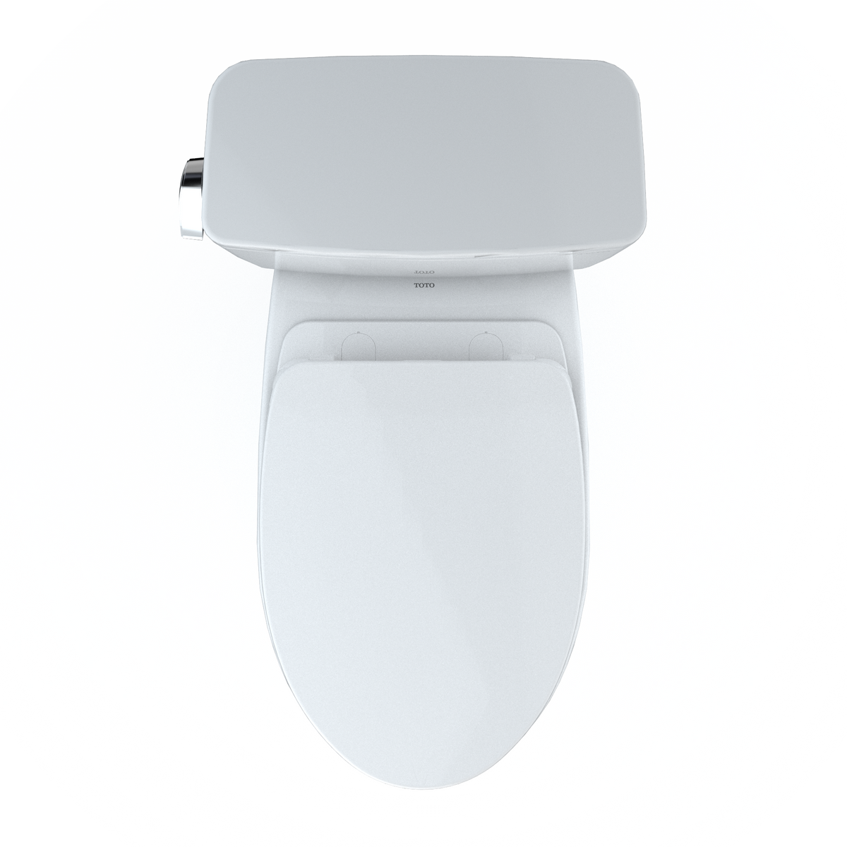 TOTO® Drake® Two-Piece Elongated 1.28 GPF TORNADO FLUSH® Toilet with CEFIONTECT® and SoftClose® Seat, WASHLET®+ Ready, Cotton White - MS776124CEG#01