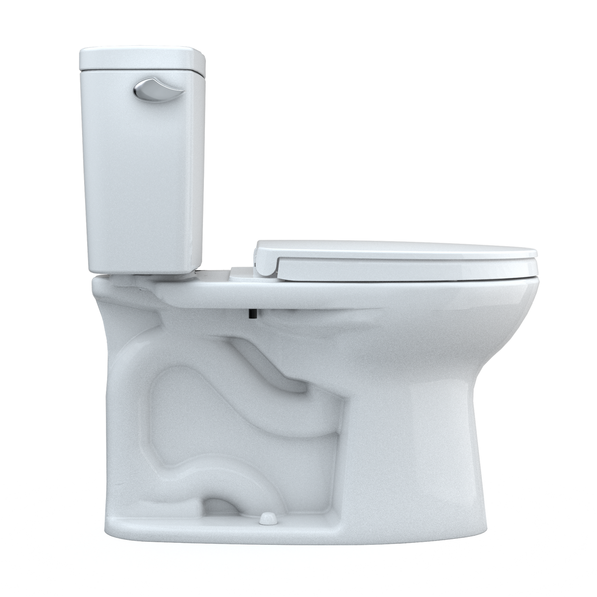 TOTO® Drake® Two-Piece Elongated 1.28 GPF TORNADO FLUSH® Toilet with CEFIONTECT® and SoftClose® Seat, WASHLET®+ Ready, Cotton White - MS776124CEG#01