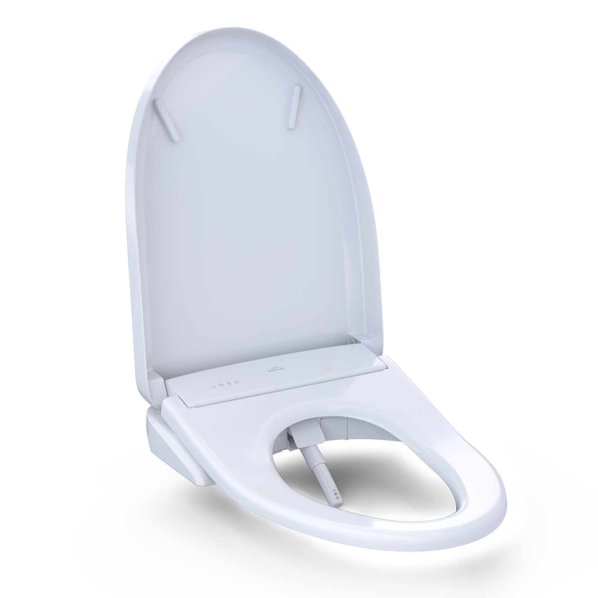 TOTO® S7 WASHLET®+ Electronic Bidet Toilet Seat with EWATER+® Bowl and Wand Cleaning and Contemporary Lid, Elongated, Cotton White - SW4726AT40#01