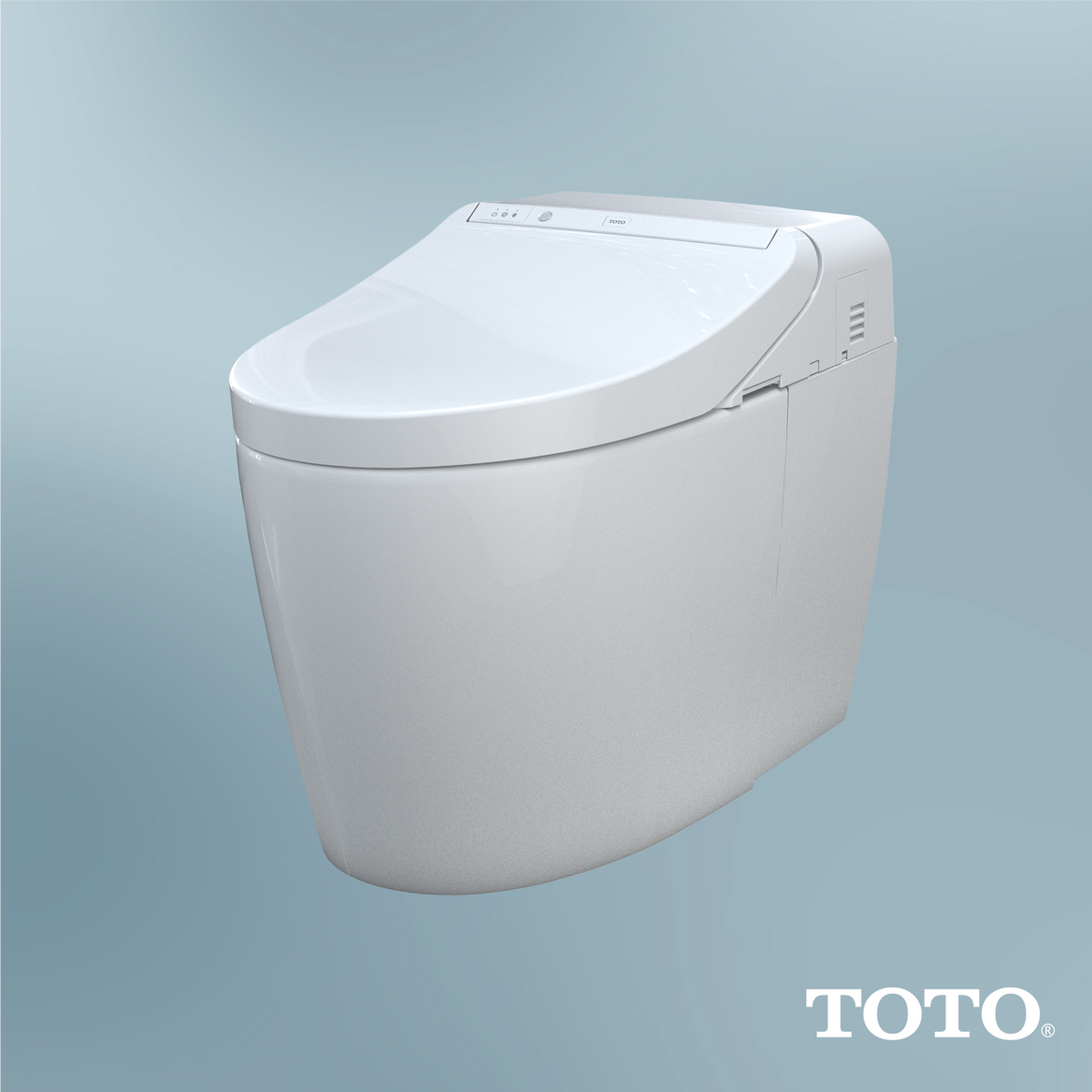 TOTO® WASHLET® G450 1.0 or 0.8 GPF Smart Toilet with Integrated Bidet Seat and CEFIONTECT®, Cotton White - MS922CUMFG#01