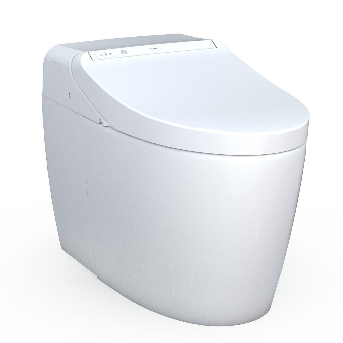 TOTO® WASHLET® G450 1.0 or 0.8 GPF Smart Toilet with Integrated Bidet Seat and CEFIONTECT®, Cotton White - MS922CUMFG#01