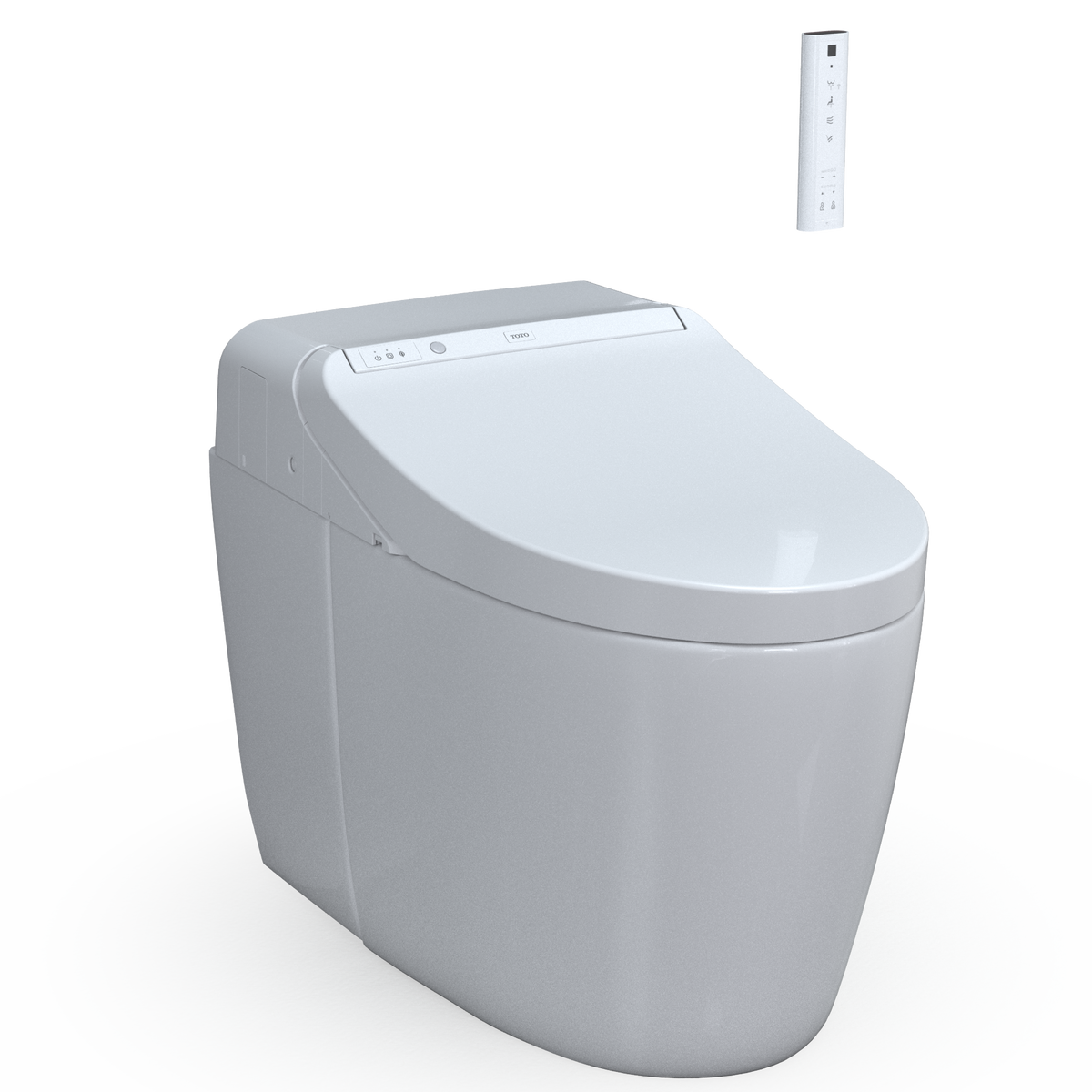 TOTO® WASHLET® G450 1.0 or 0.8 GPF Smart Toilet with Integrated Bidet Seat and CEFIONTECT®, Cotton White - MS922CUMFG#01