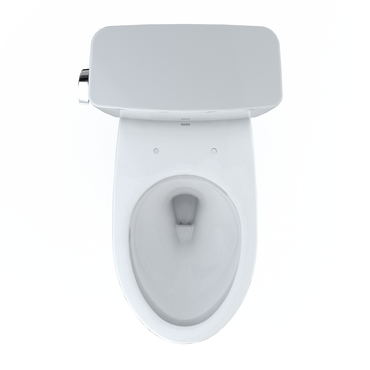 TOTO® Drake®  Two-Piece Elongated 1.6 GPF Universal Height TORNADO FLUSH® Toilet with CEFIONTECT®, Cotton White - CST776CSFG#01