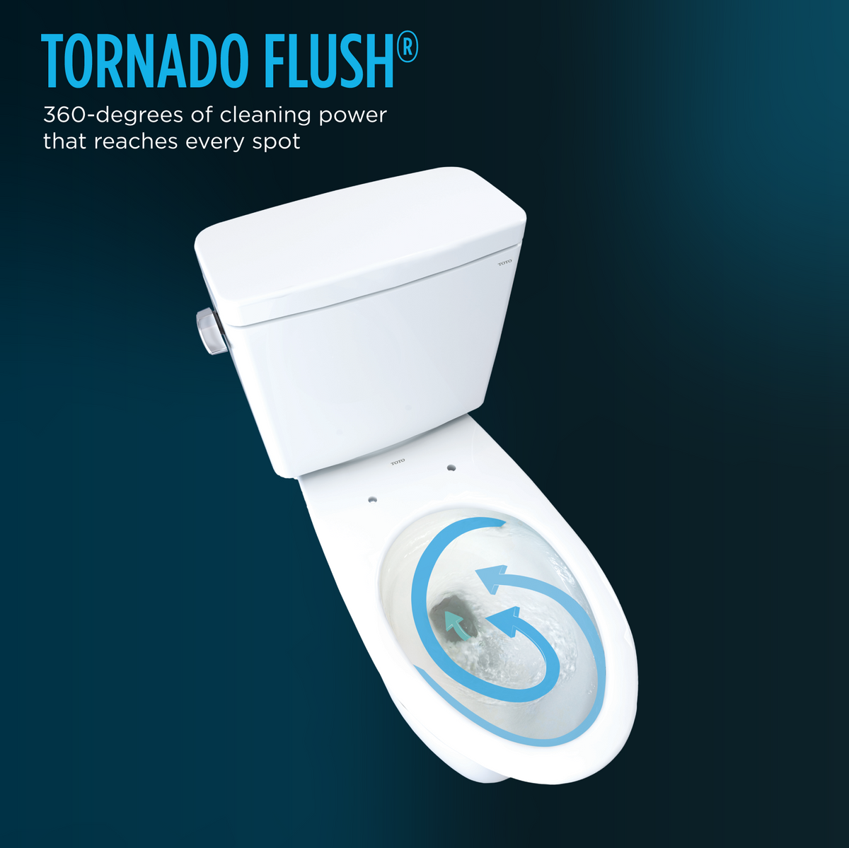 TOTO® Drake®  Two-Piece Elongated 1.6 GPF Universal Height TORNADO FLUSH® Toilet with CEFIONTECT®, Cotton White - CST776CSFG#01